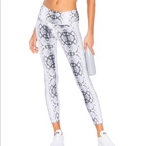 Varley Biona crop legging - snakeskin athletic cropped leggings